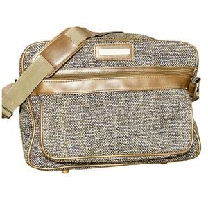 Metropolis Vintage Tan Tweed Overnight‎ Bag